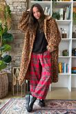 Mara Roar Luxury Faux Fur Long Coat /50=